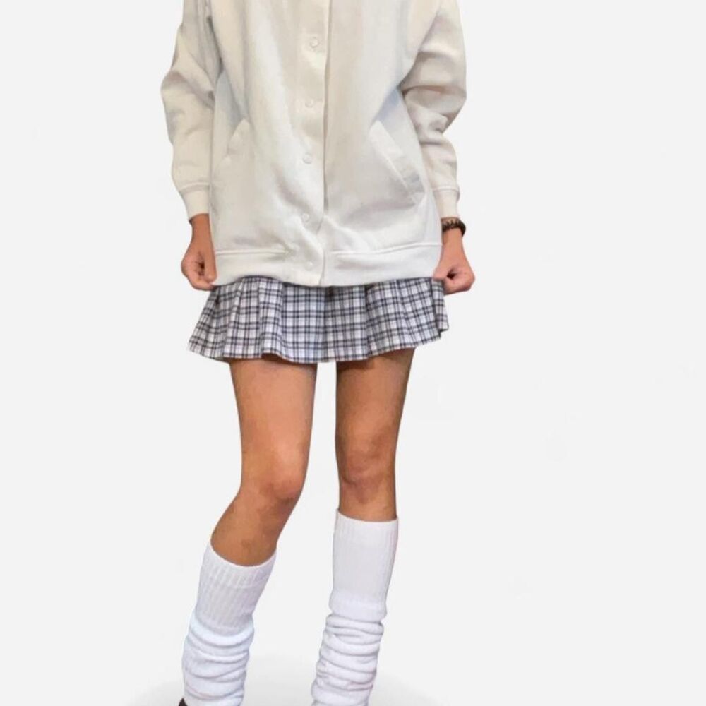 Unbranded Women's White and Purple Skirt